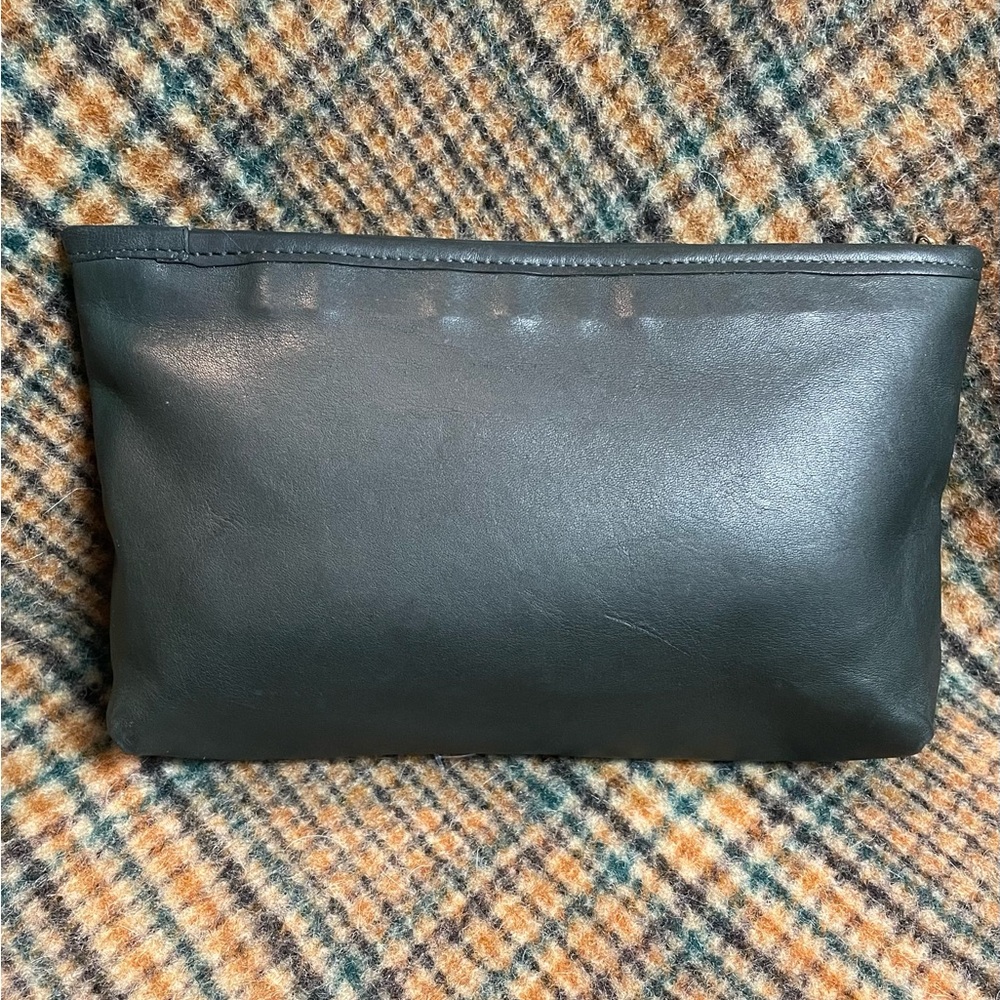 Coach 80s Bottle Green Curved Cosmetic Case #7166 - Picture 2 of 8